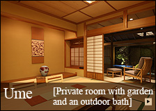 Ume (Private room with garden and an outdoor bath)